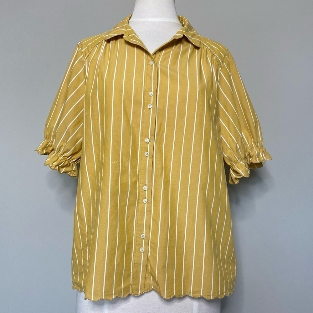 The Great The Western Kerchief Top in Sunburst Stripe, size 1 (Small) **Flaws**